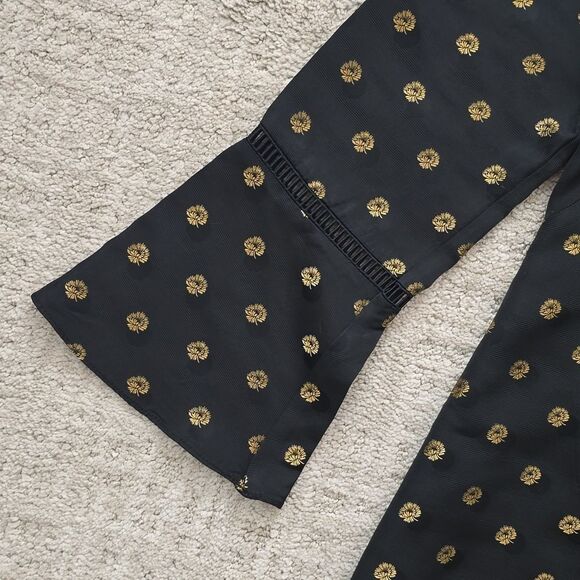 Shoshanna | Black Dress with Gold Polka Dots - Picture 2 of 9